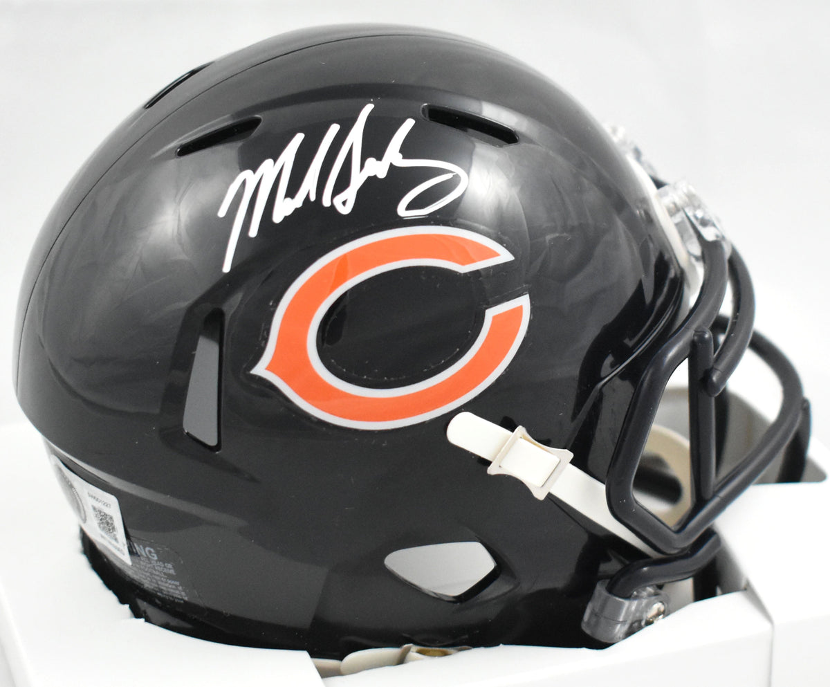 Mike Singletary Autographed Chicago Bears Speed Mini Helmet - Beckett W Hologram
