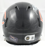 Mike Singletary Autographed Chicago Bears Speed Mini Helmet - Beckett W Hologram