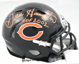Dan Hampton Autographed Chicago Bears Speed Mini Helmet w/HOF - Prova *Orange