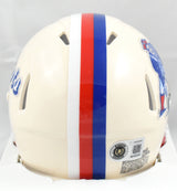 A.J. Brown Autographed New England Patriots Retro Speed Mini Helmet - Beckett W