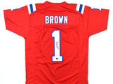 A.J. Brown Autographed Red Pro Style Jersey - Beckett W Hologram