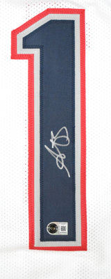 A.J. Brown Autographed White Pro Style Jersey - Beckett W Hologram