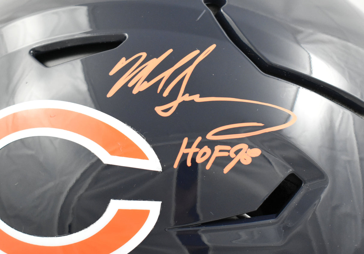 Mike Singletary Autographed Chicago Bears F/S Speedflex Helmet HOF - Beckett W