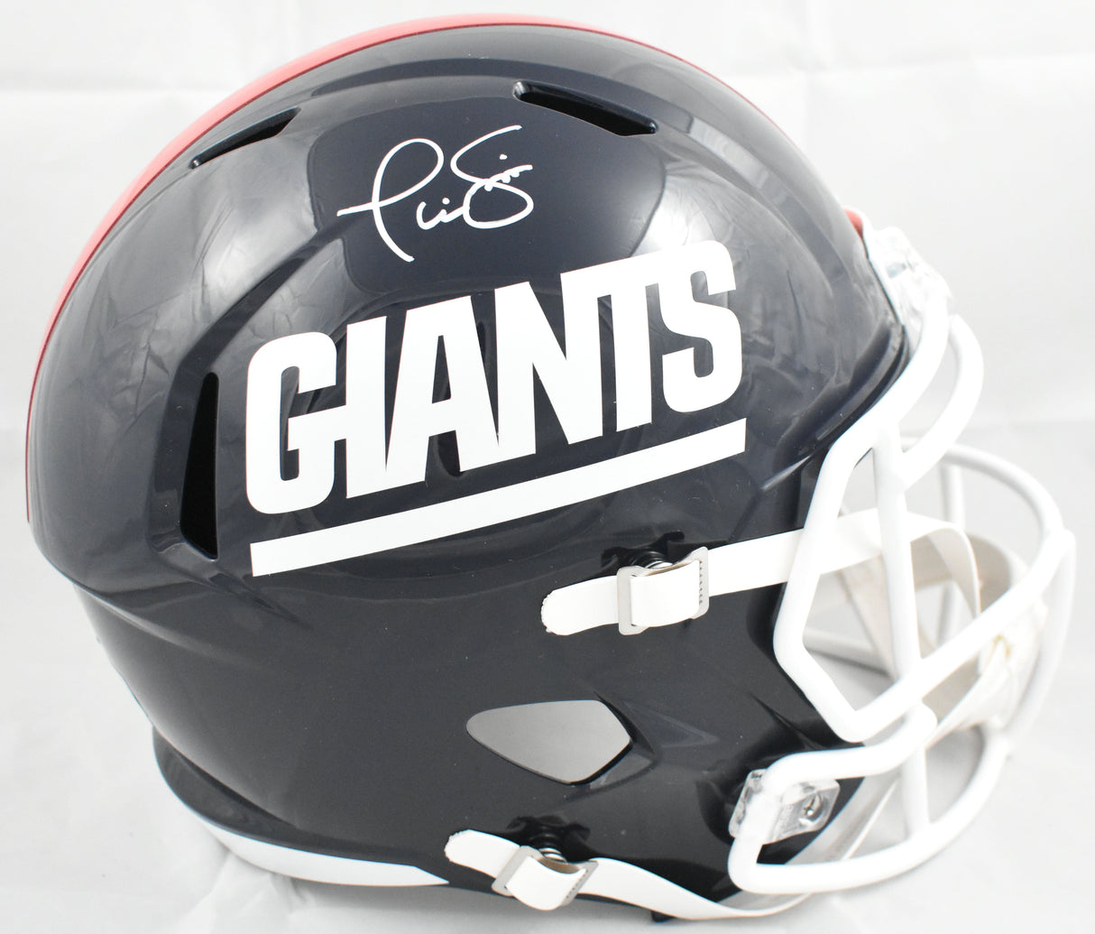 Phil Simms Autographed New York Giants F/S 80-99 Speed Helmet - Beckett W Holo