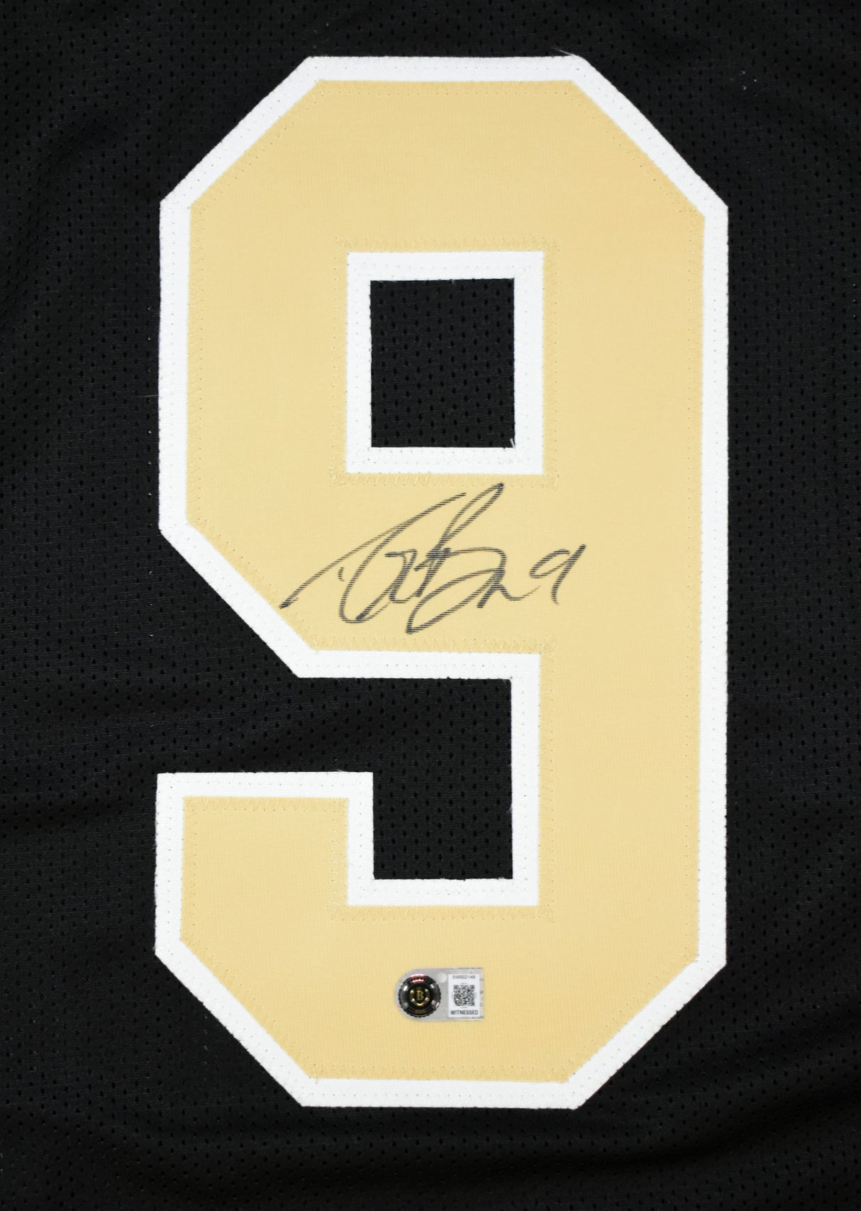 Drew Brees Autographed Black Pro Style Jersey - Beckett W Hologram