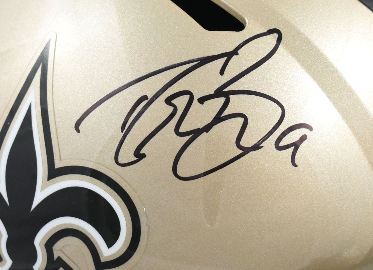 Drew Brees Autographed New Orleans Saints F/S Speed Helmet - Beckett W Hologram