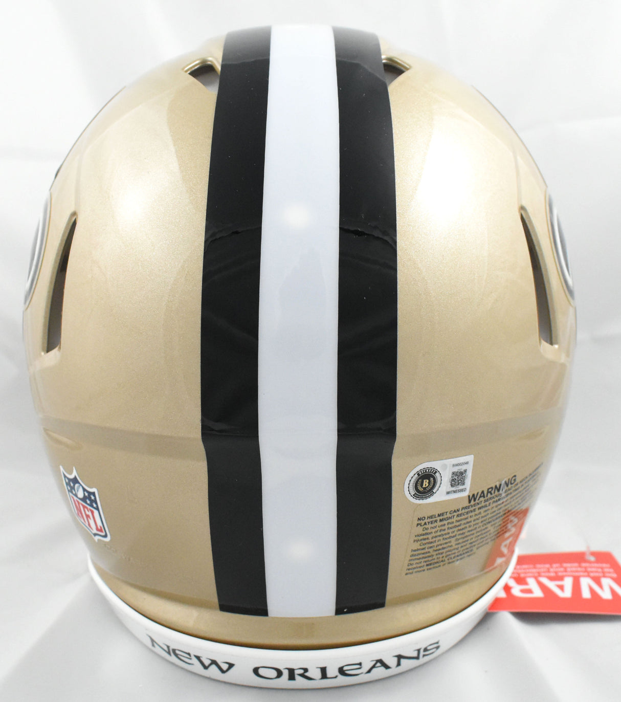 Drew Brees Autographed New Orleans Saints F/S Speed Authentic Helmet- Beckett W
