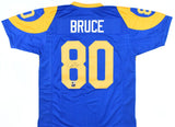 Isaac Bruce Autographed Blue Pro Style Jersey - Beckett W Hologram