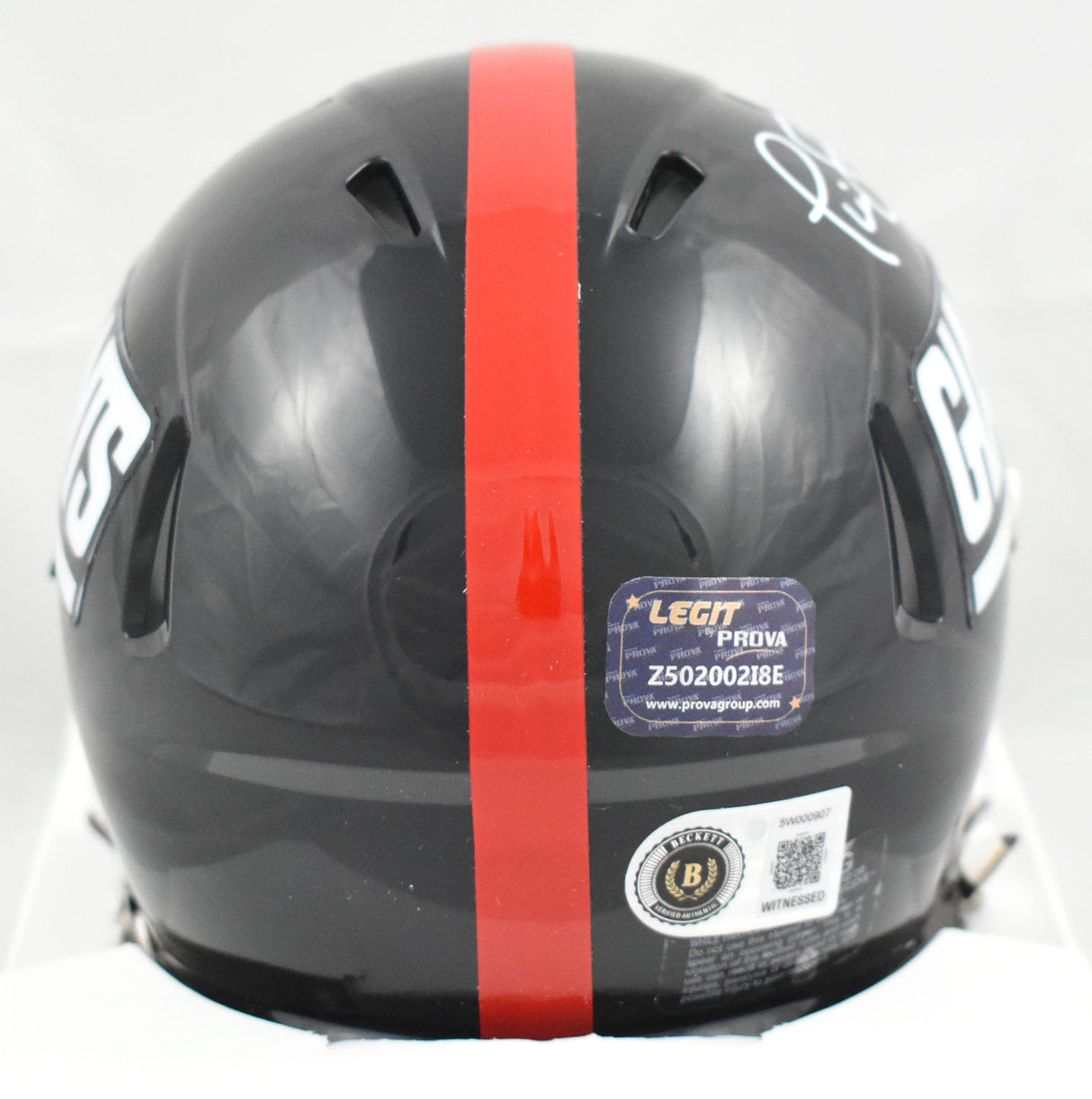 Phil Simms Autographed New York Giants 80-99 Speed Mini Helmet - Beckett W Holo