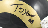 Torry Holt Autographed St. Louis Rams 00-16 Speed Mini Helmet - Beckett W Holo