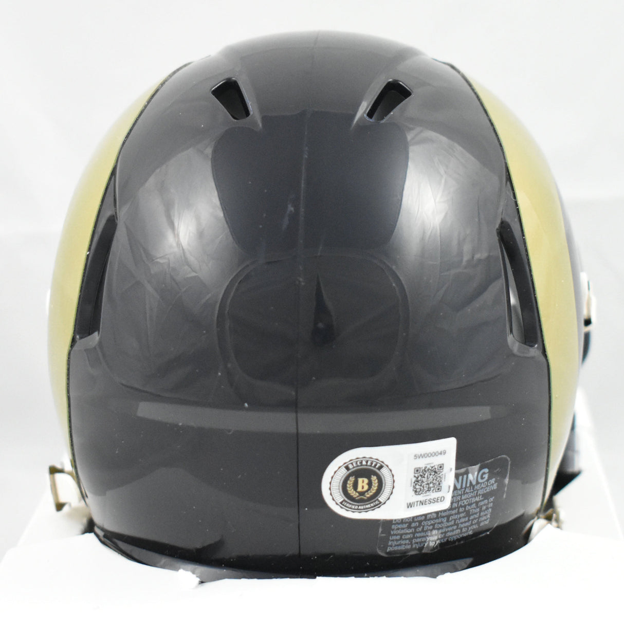 Torry Holt Autographed St. Louis Rams 00-16 Speed Mini Helmet - Beckett W Holo