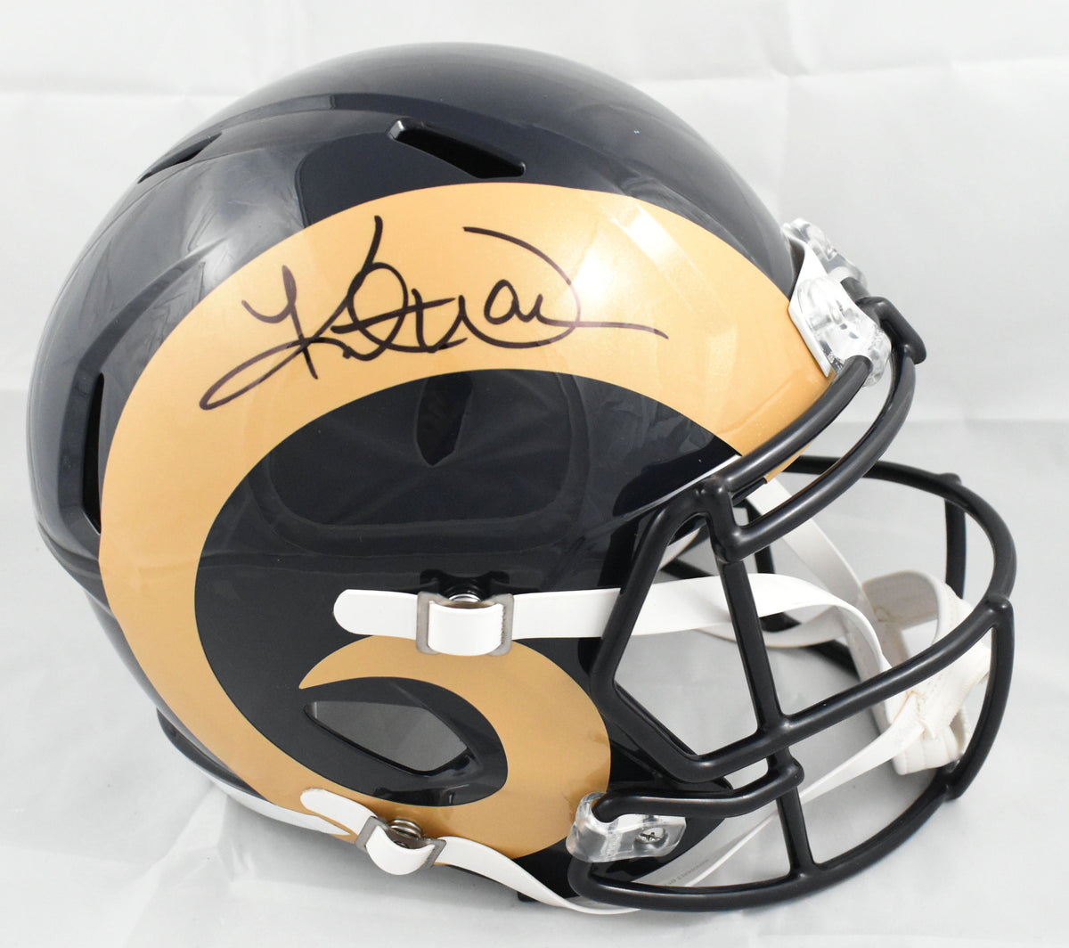 Kurt Warner Autographed St. Louis Rams F/S 00-16 Speed Helmet - Beckett W Holo
