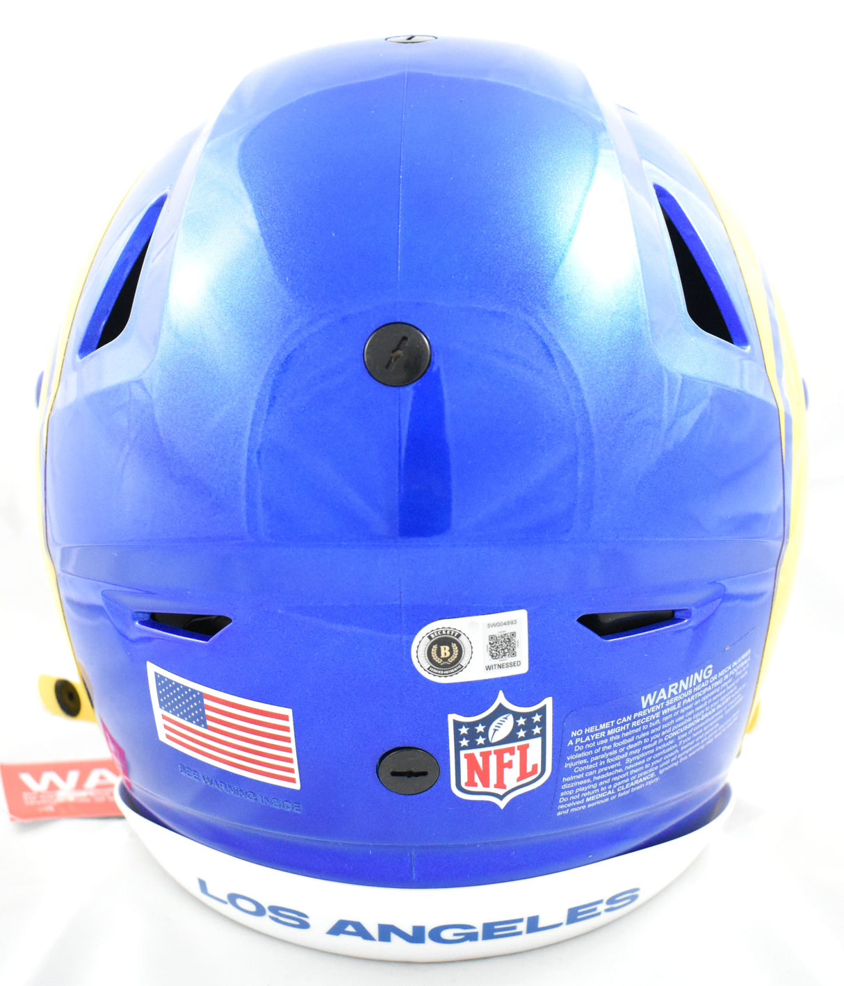 Torry Holt Autographed Rams F/S Speedflex Helmet - Beckett W Hologram