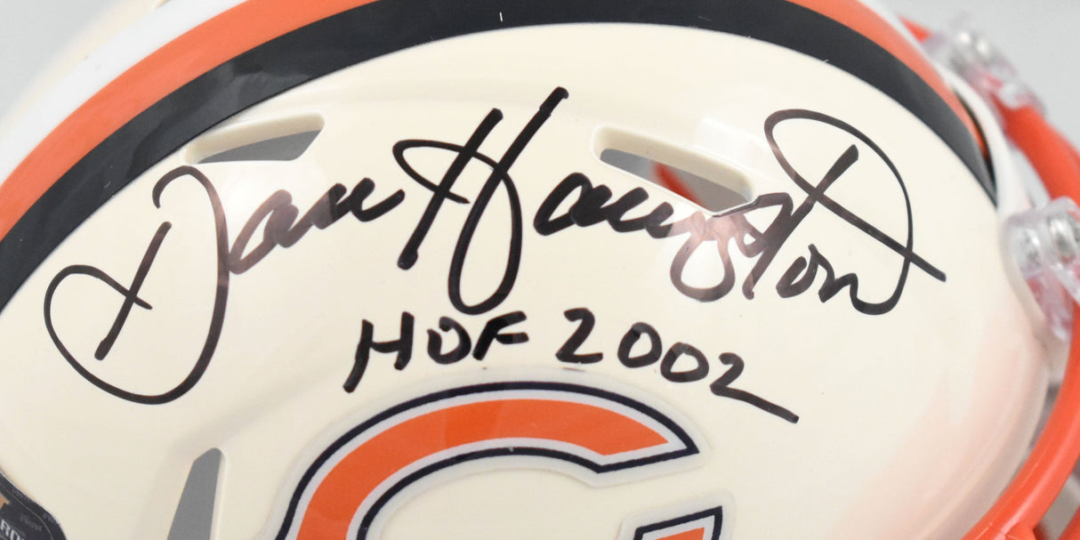Dan Hampton Autographed Chicago Bears Retro Speed Mini Helmet w/HOF - Prova