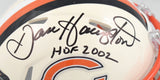 Dan Hampton Autographed Chicago Bears Retro Speed Mini Helmet w/HOF - Prova