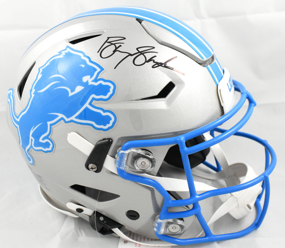 Barry Sanders Autographed Detroit Lions F/S Speedflex Helmet - Beckett W Holo