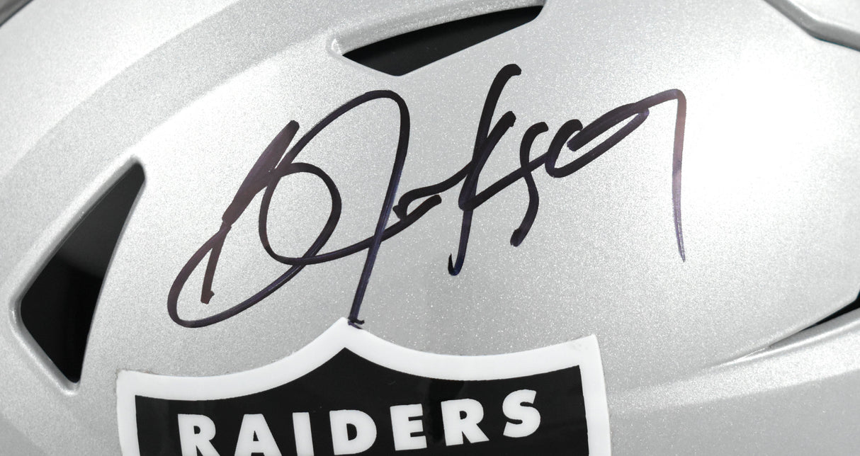 Bo Jackson Autographed Raiders F/S Speedflex Helmet - Beckett W Hologram