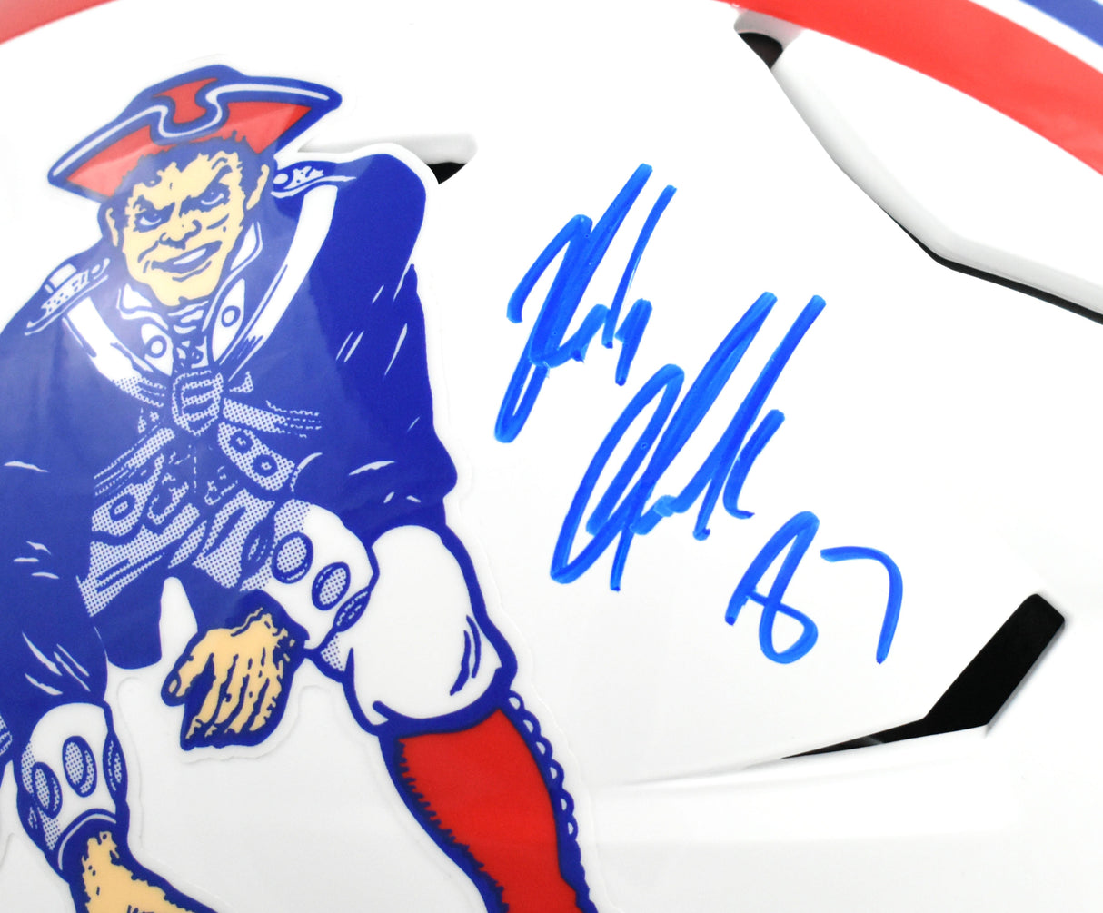 Rob Gronkowski Signed New England Patriots F/S 82-89 Speedflex Helmet Beckett W