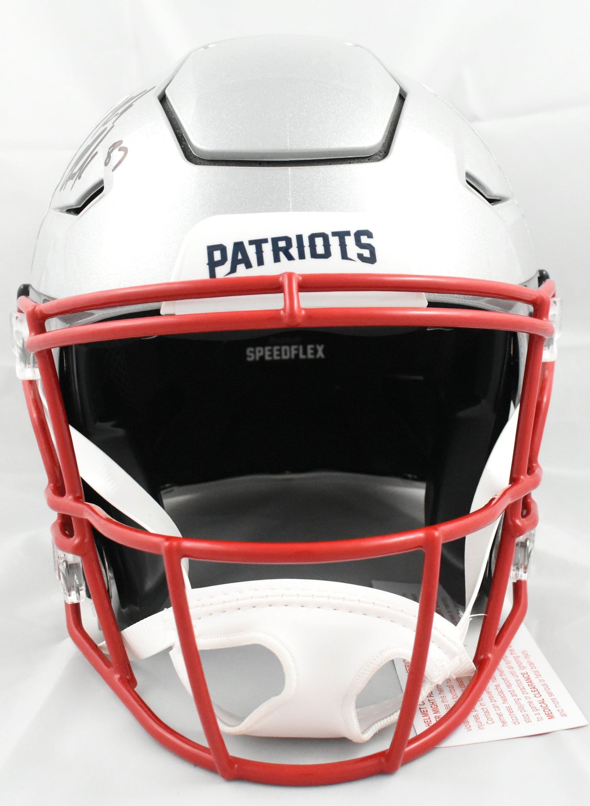 Rob Gronkowski Autographed Patriots F/S Speedflex Helmet - Beckett W Holo *Side