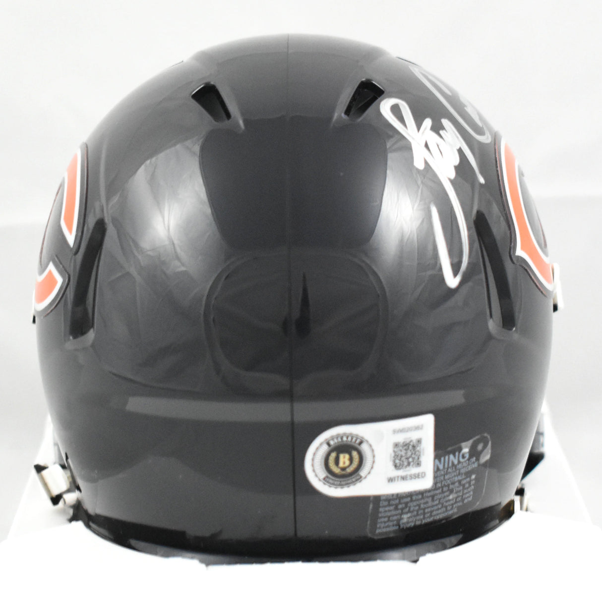 Jay Cutler Autographed Chicago Bears Speed Mini Helmet - Beckett W Hologram