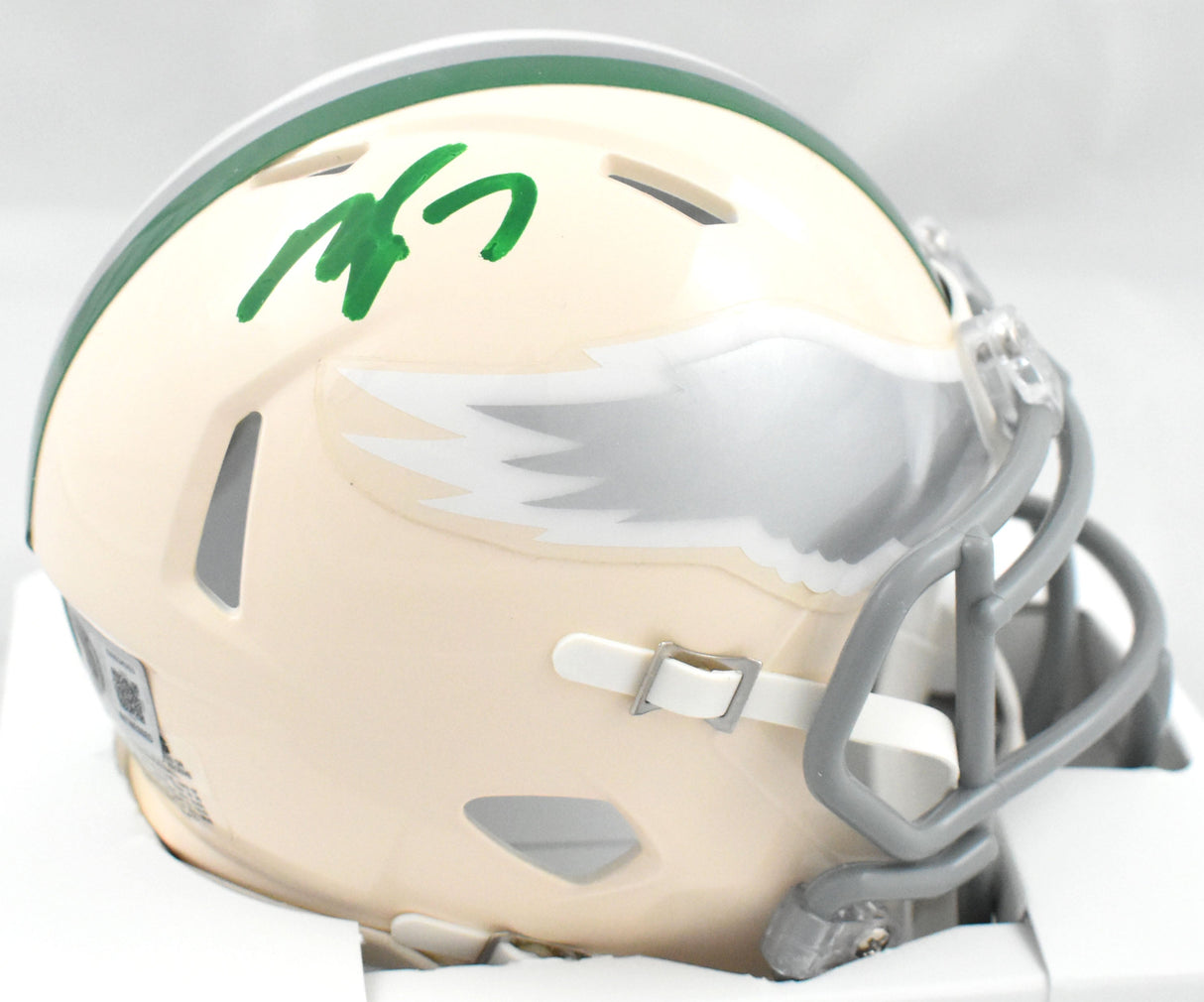 Michael Vick Autographed Philadelphia Eagles Retro Speed Mini Helmet- Beckett W