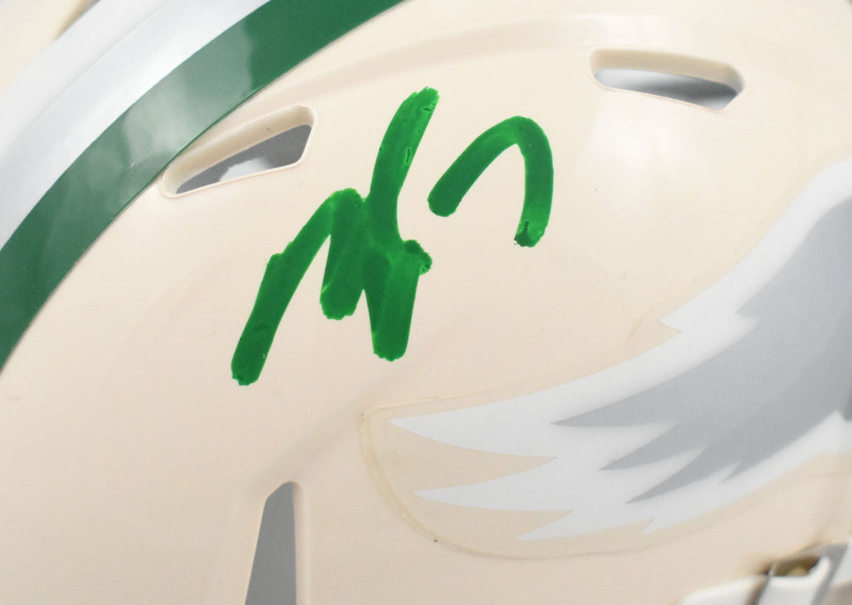 Michael Vick Autographed Philadelphia Eagles Retro Speed Mini Helmet- Beckett W