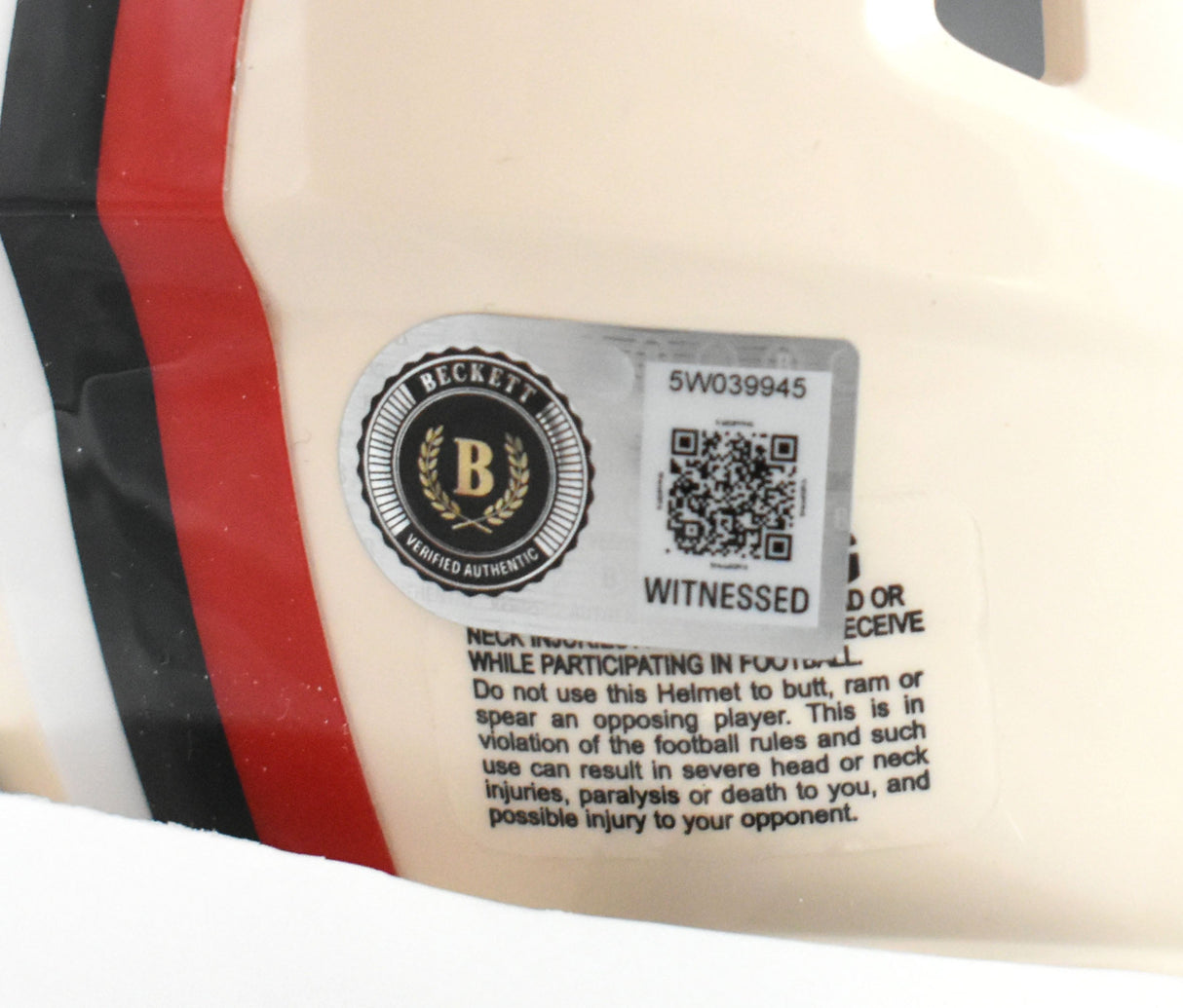 Michael Vick Autographed Atlanta Falcons Retro Speed Mini Helmet- Beckett W Holo