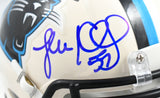 Luke Kuechly Autographed Carolina Panthers Retro Speed Mini Helmet - Beckett W