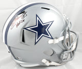 Drew Pearson Autographed Dallas Cowboys F/S Speed Helmet w/HOF - Beckett W Holo