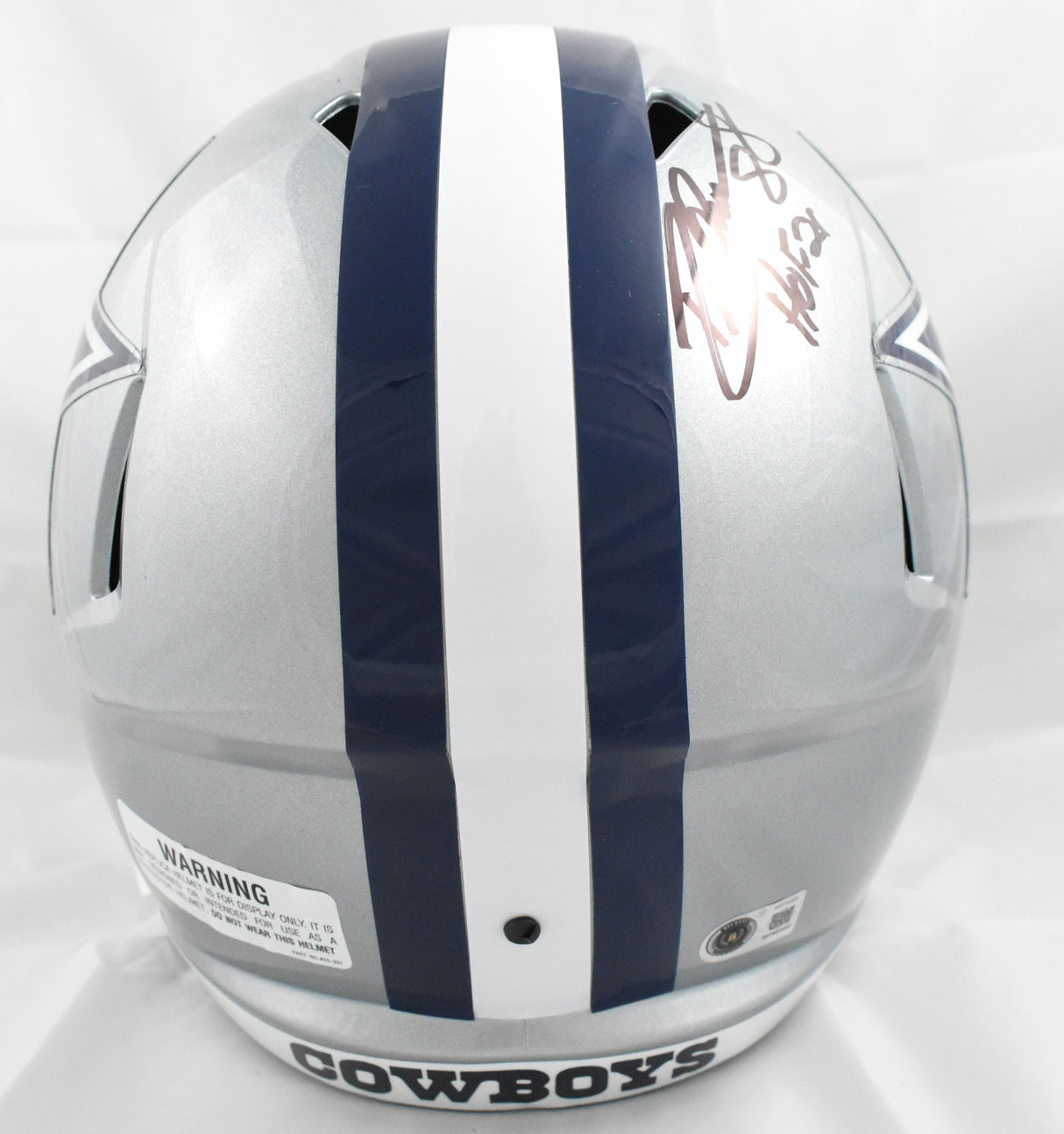 Drew Pearson Autographed Dallas Cowboys F/S Speed Helmet w/HOF - Beckett W Holo