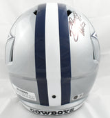 Drew Pearson Autographed Dallas Cowboys F/S Speed Helmet w/HOF - Beckett W Holo
