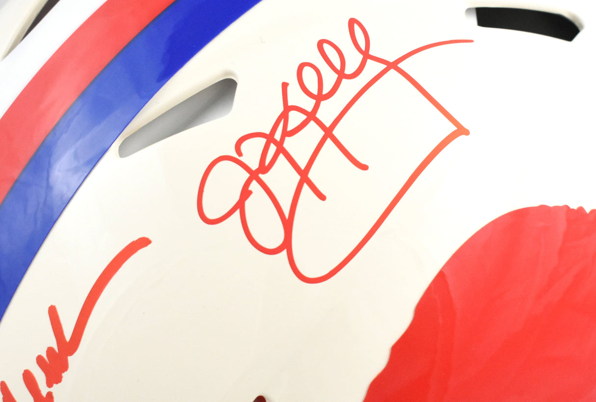 Kelly Thomas Reed Signed Buffalo Bills F/S Retro Speed Authentic Helmet Beckett
