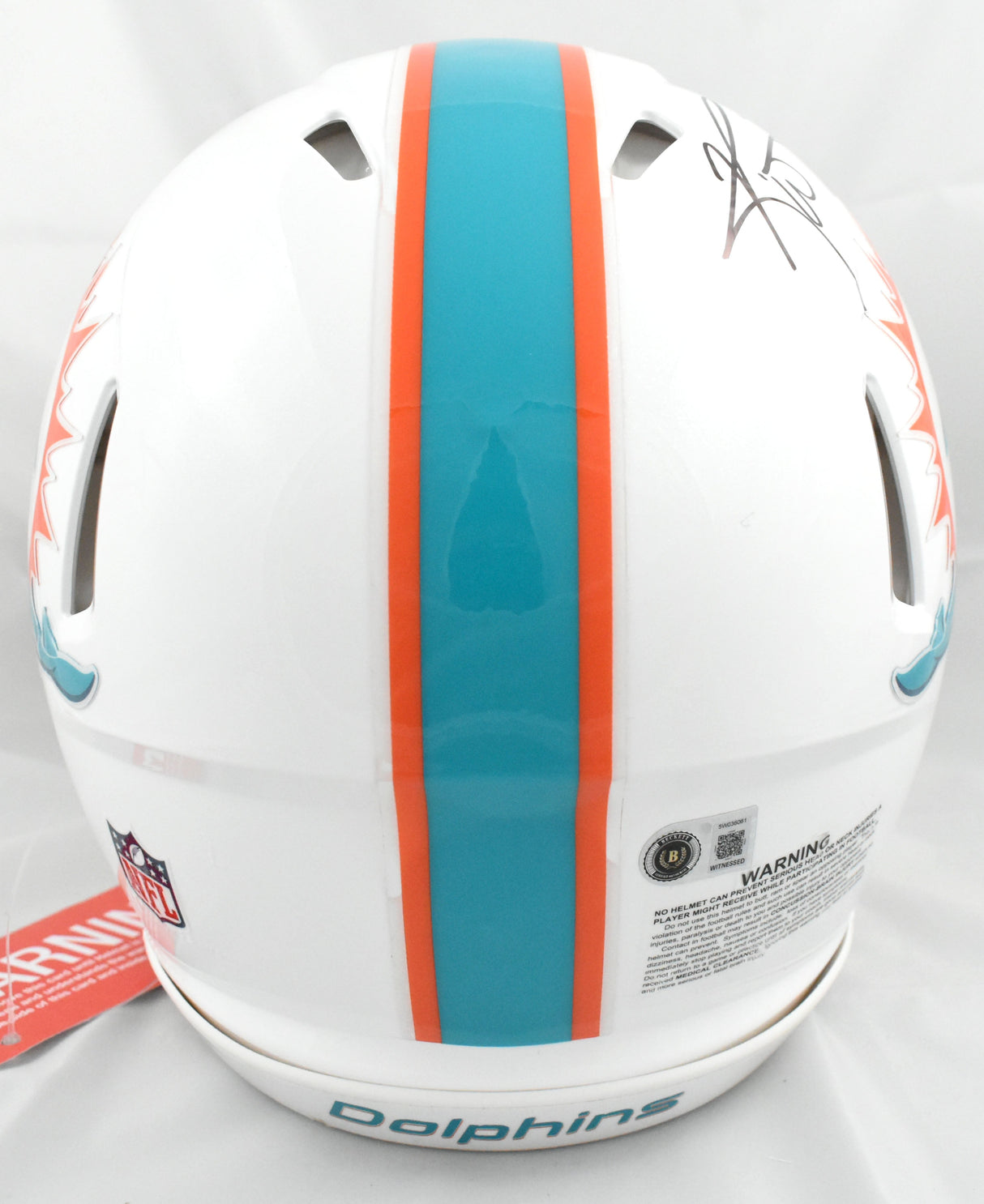 Ricky Williams Autographed Dolphins F/S Speed Authentic Helmet SWED - Beckett W