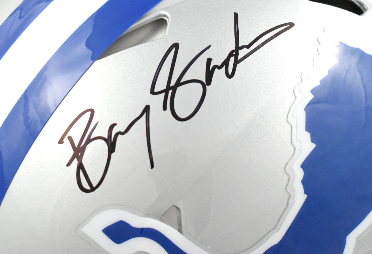Barry Sanders Signed Detroit Lions F/S 83-02 Speed Authentic Helmet - Beckett W