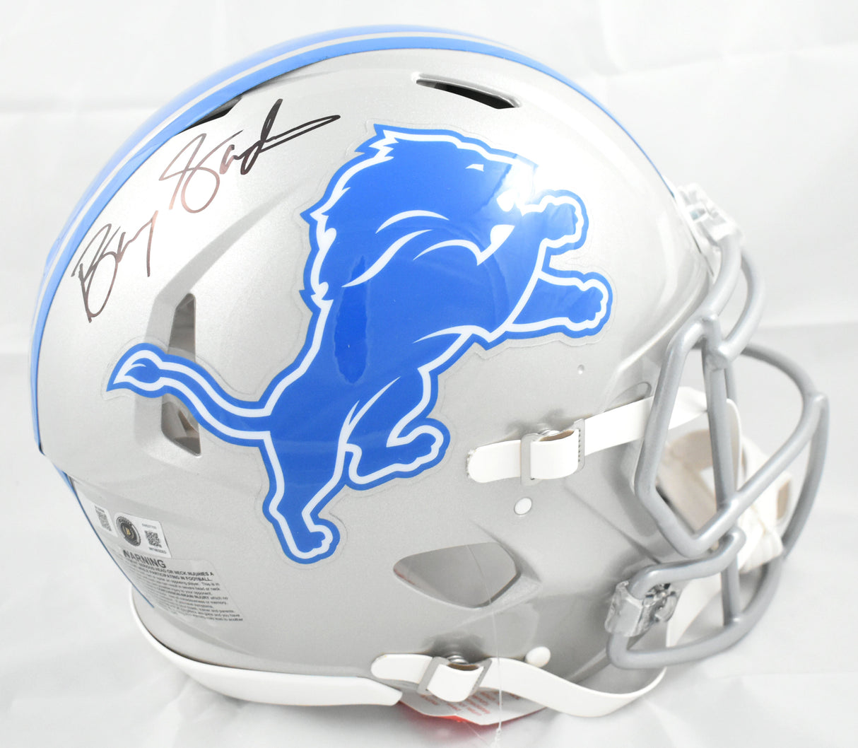 Barry Sanders Signed Detroit Lions F/S 17-23 Speed Authentic Helmet - Beckett W