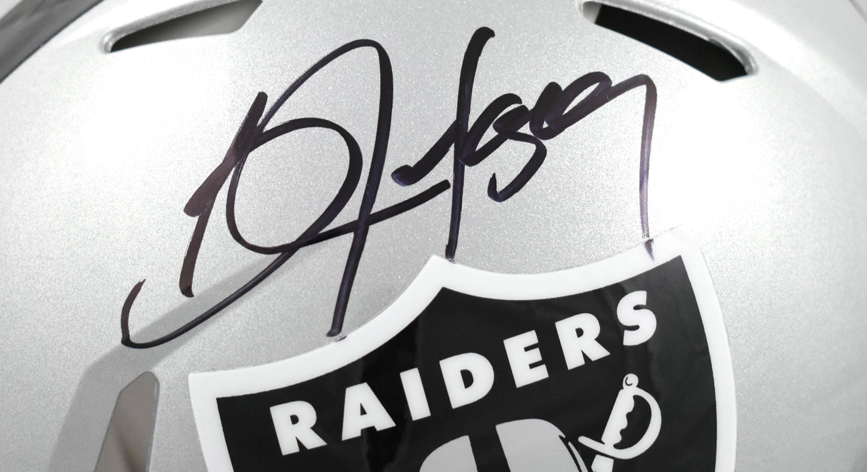 Bo Jackson Autographed Raiders F/S Speed Authentic Helmet - Beckett W Hologram