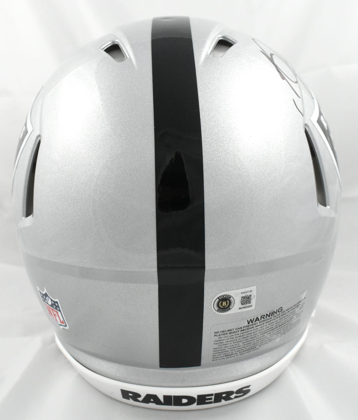 Bo Jackson Autographed Raiders F/S Speed Authentic Helmet - Beckett W Hologram