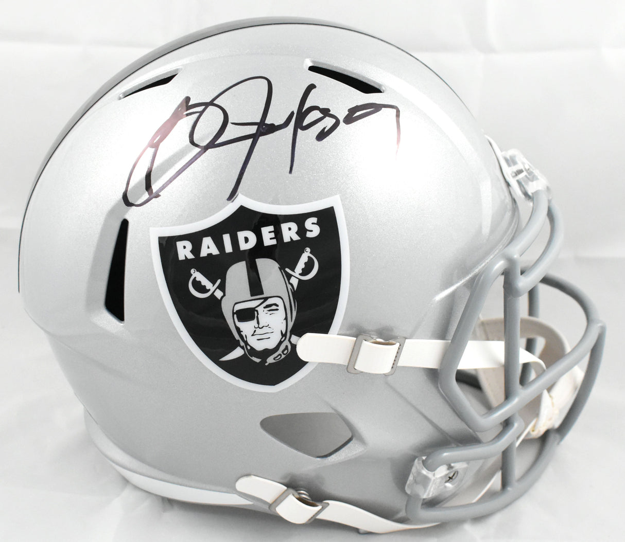 Bo Jackson Autographed Raiders F/S Speed Helmet - Beckett W Hologram