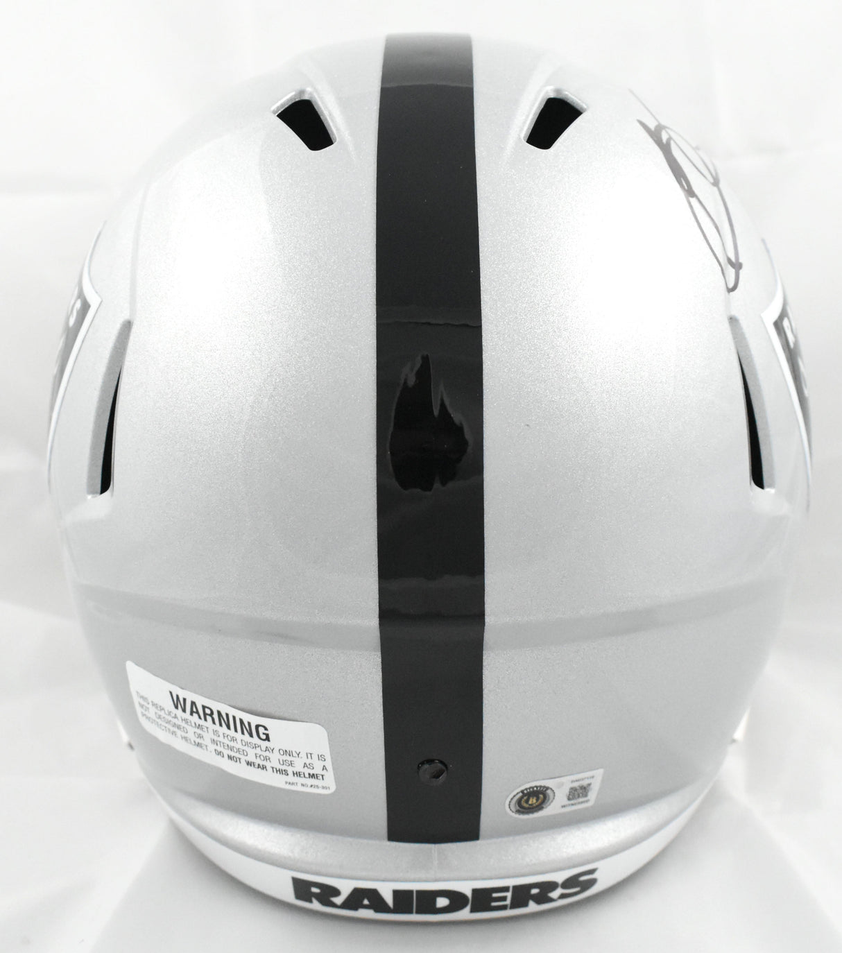 Bo Jackson Autographed Raiders F/S Speed Helmet - Beckett W Hologram