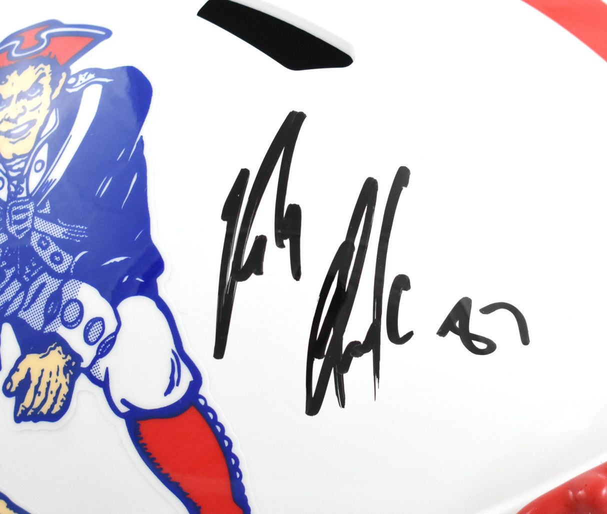 Rob Gronkowski Autographed New England Patriots F/S 90-92 Speed Helmet Beckett W