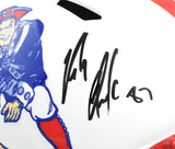 Rob Gronkowski Autographed New England Patriots F/S 90-92 Speed Helmet Beckett W