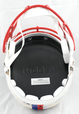 Rob Gronkowski Autographed New England Patriots F/S Retro Speed Helmet Beckett W