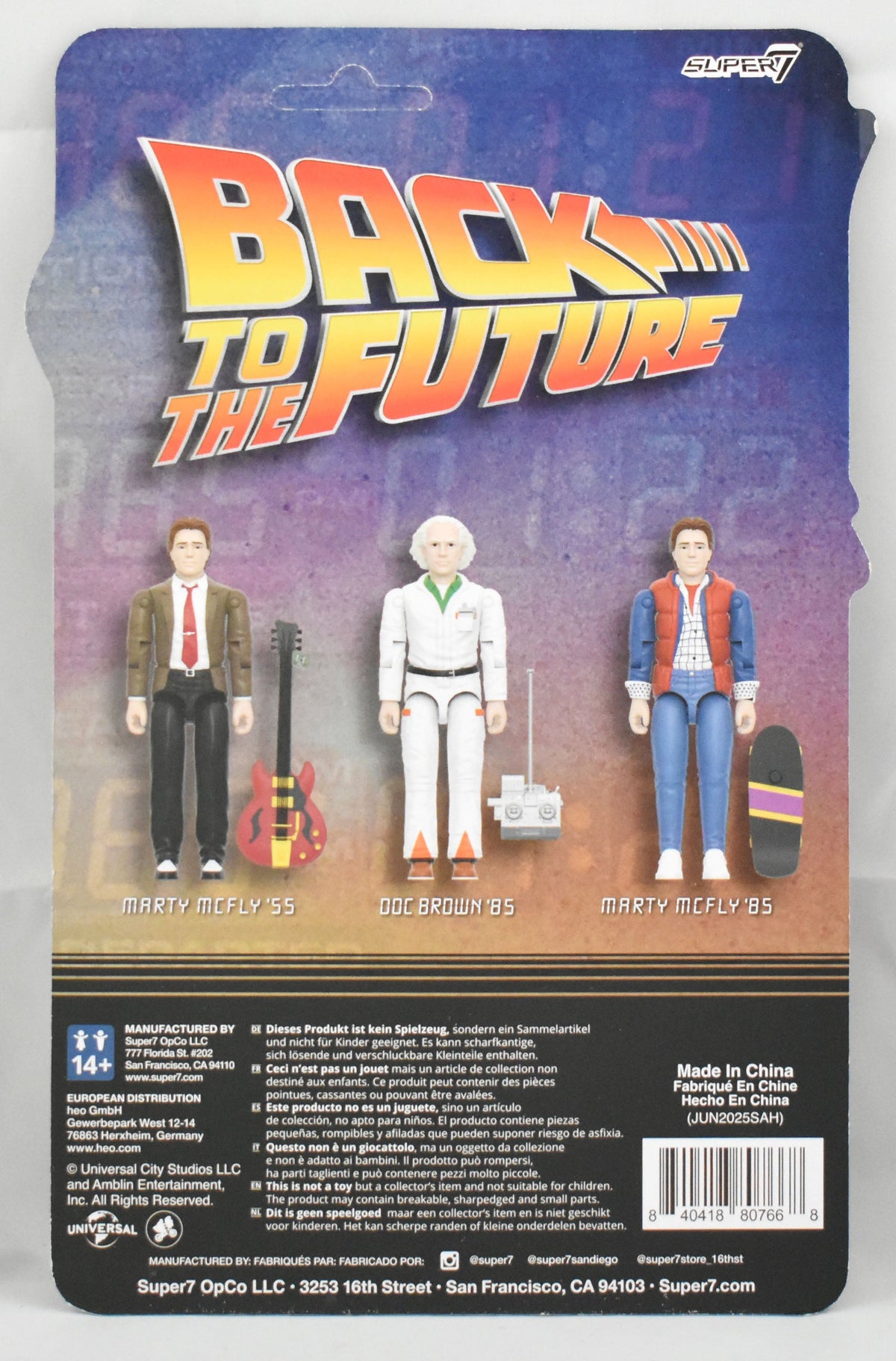 Christopher Lloyd Signed Super 7 Back to the Future Action Figure - Beckett W