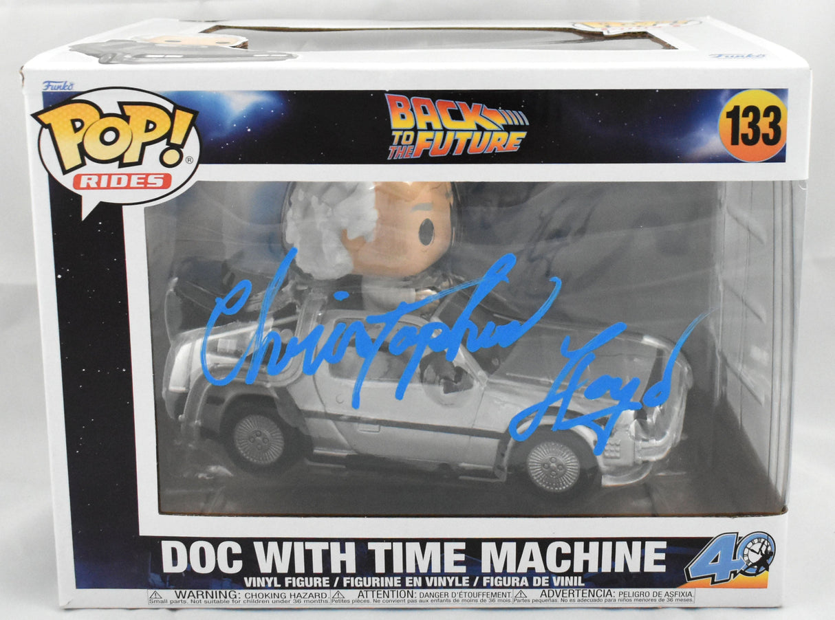 Christopher Lloyd Autographed Back to the Future Funko Pop Rides #133 -Beckett W