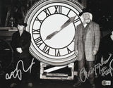 Christopher Lloyd Michael J. Fox Signed Back to the Future 11x14 Photo Beckett 2