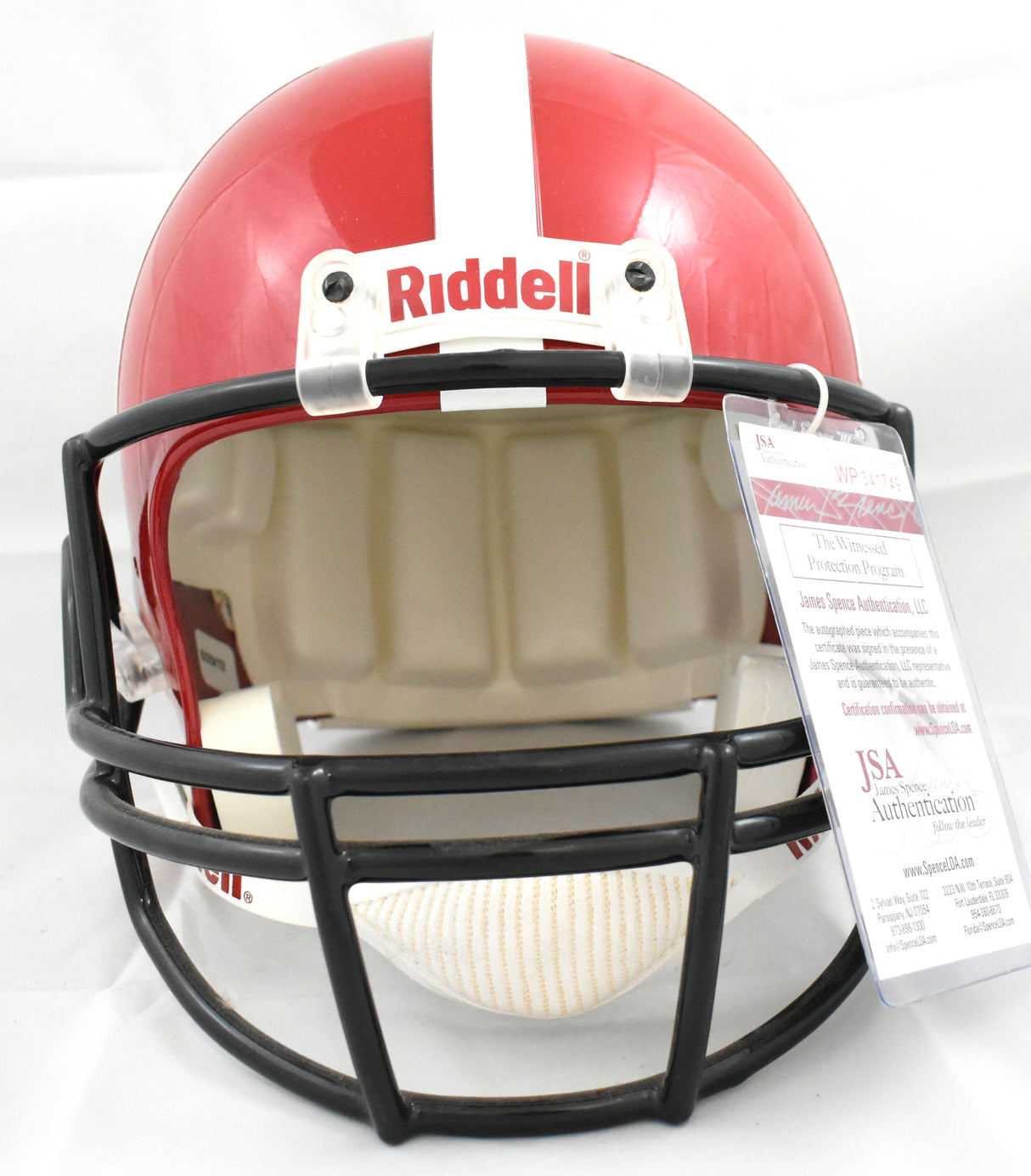 T.J. Watt Autographed Wisconsin Badgers F/S Helmet - JSA W