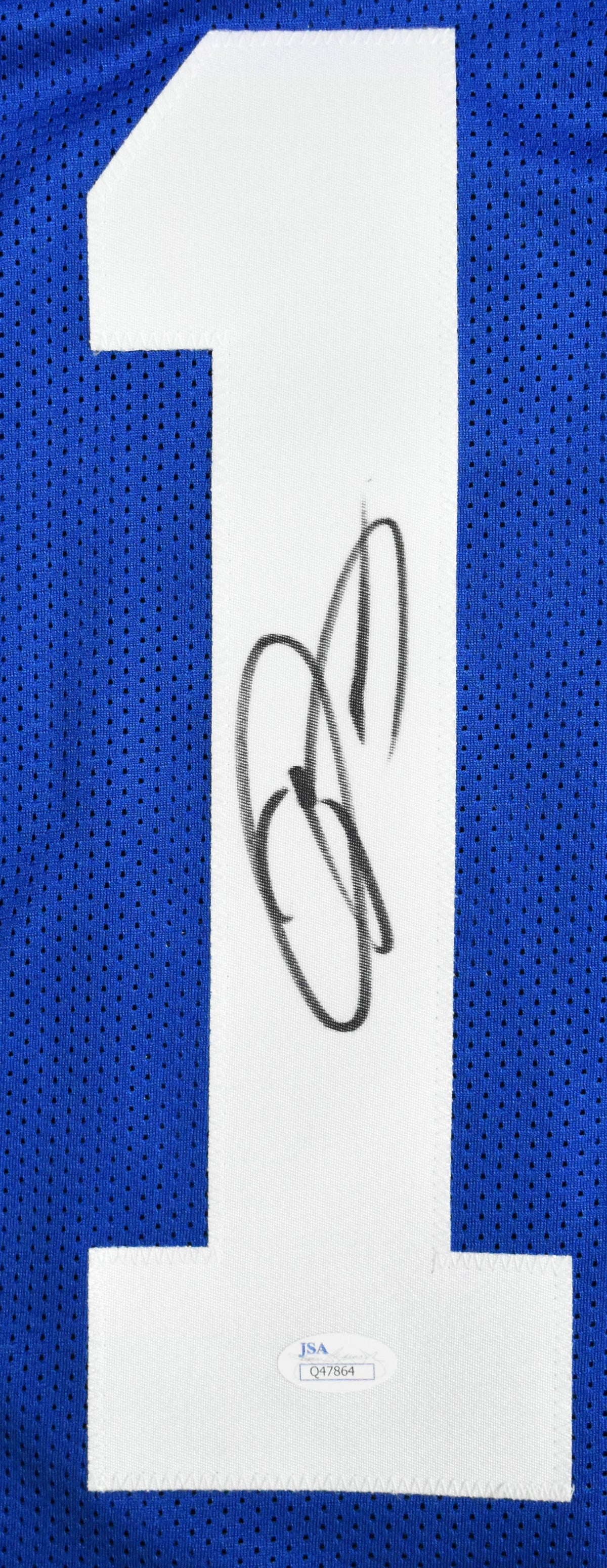 Odell Beckham Jr. Autographed Blue Pro Style Jersey - JSA