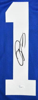 Odell Beckham Jr. Autographed Blue Pro Style Jersey - JSA