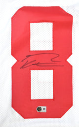 George Kittle Autographed White Pro Style Jersey - Beckett W Hologram