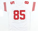 George Kittle Autographed White Pro Style Jersey - Beckett W Hologram